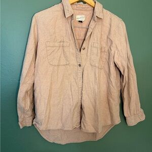 Universal Thread Salmon Button-Up Shacket Women’s Medium